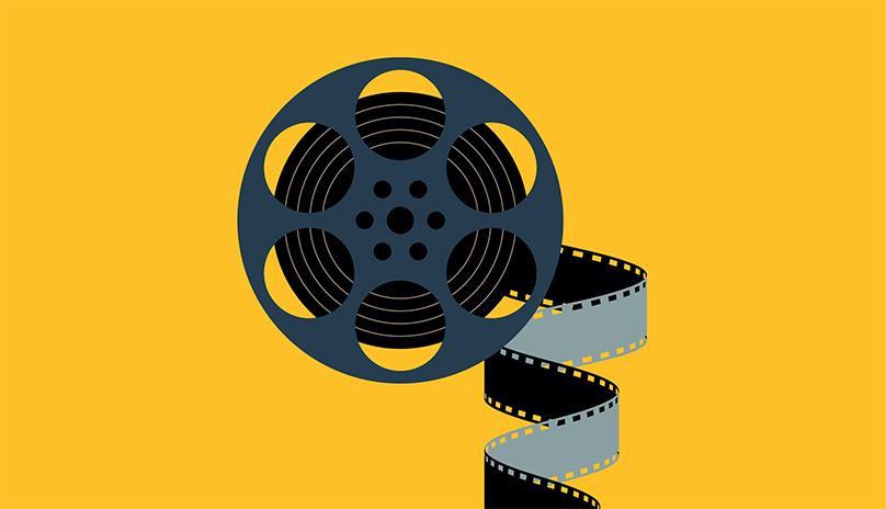 illustration of movie reel